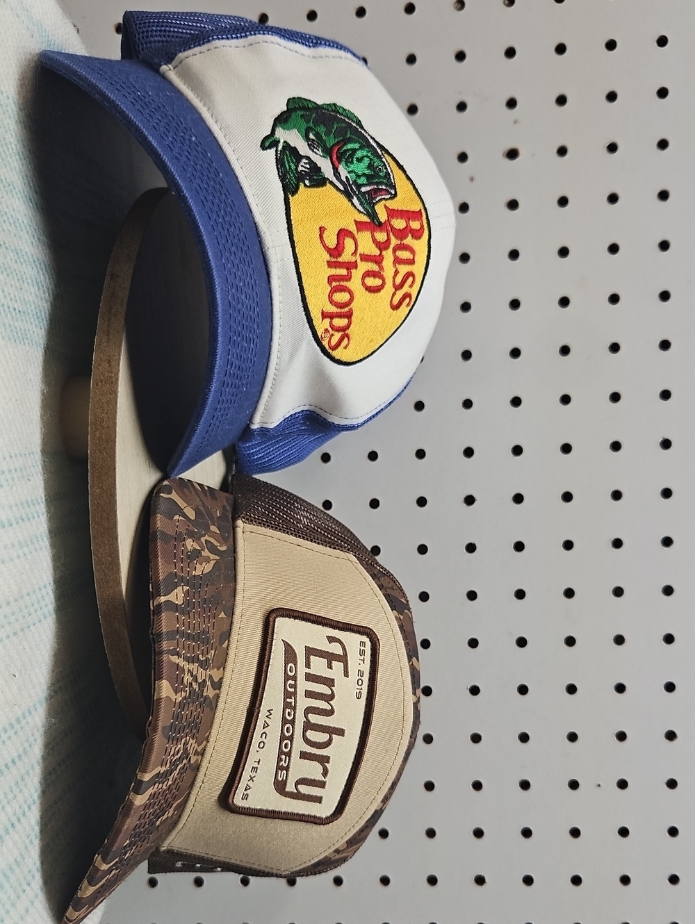 Bass Pro Shops Blue and Embry Outdoors Waco, TX Caps [2 Caps for one price]